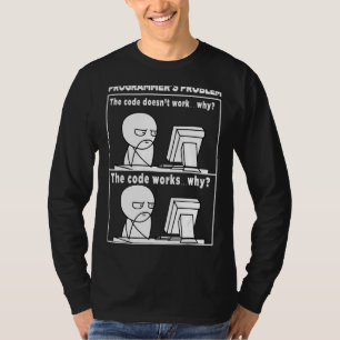 Camiseta O código do programador funciona por quê