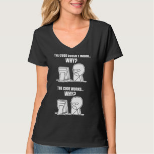 Camiseta O código do programador funciona por quê