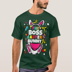 Camiseta O Coelhinho da Páscoa do Chefe, Pajam do Grupo Fam