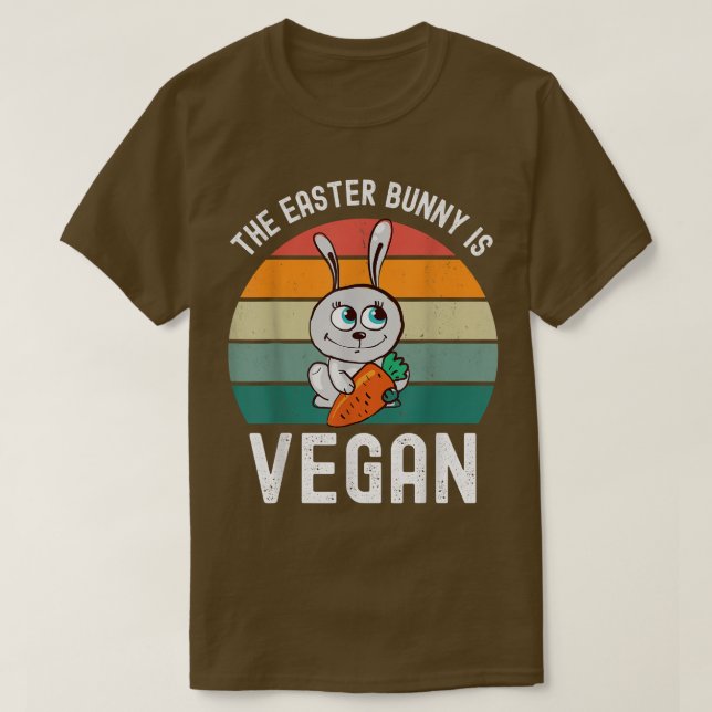 Camiseta O Coelhinho da Páscoa é Vegan (Frente do Design)