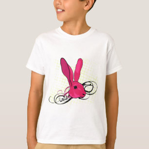 Camiseta O coelho cor-de-rosa