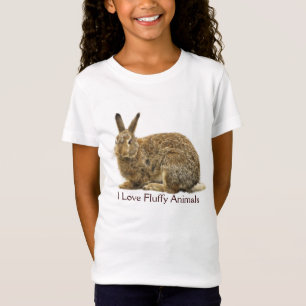 Camiseta O coelho de coelho macio caçoa o t-shirt