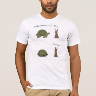 Camiseta O coelho e a tartaruga