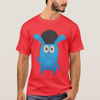 Camiseta O coelho engraçado (parte alta)