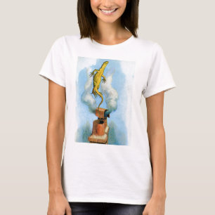 CAMISETA O COELHO ENVIA EM UMA CONTA PEQUENA O LAGARTO