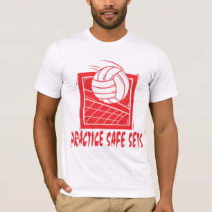 Camiseta O cofre forte da prática ajusta o voleibol