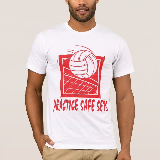 Camiseta O cofre forte da prática ajusta o voleibol (Frente)
