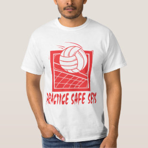 Camiseta O cofre forte da prática ajusta o voleibol