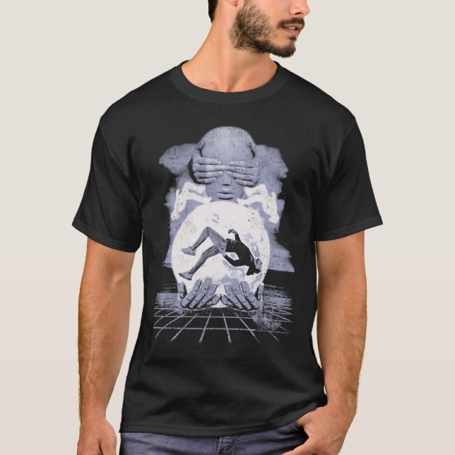 Camiseta O Colapso - Design de Streetwear Techno-Dystopian (Frente)