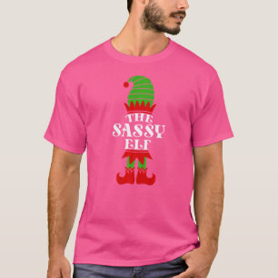 Camiseta O Colega De Trabalho Familiar Sassy Elf Matching G