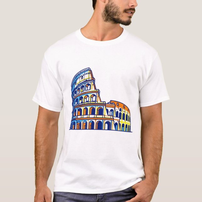 Camiseta O Coliseu, Itália (Frente)