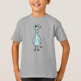Camiseta O Colo De Pombo Do Lado Dos Olhos Do Aço