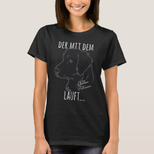 Camiseta O Com Ditados De Amigo Do Cão Retriever Dourado