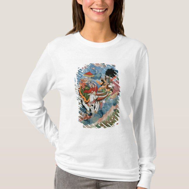 Camiseta O combate de Krishna com Indra, c.1590 (Frente)