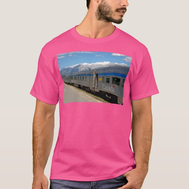 Camiseta O Comboio Canadiano Nas Rochosas (Frente)