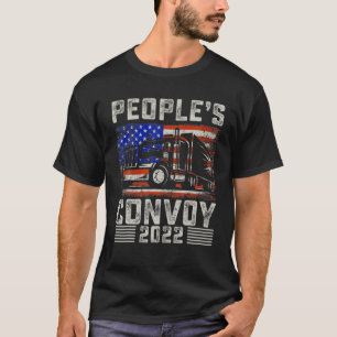 Camiseta O Comboio de Pessoas 2022 dos Caminhoneiros Americ