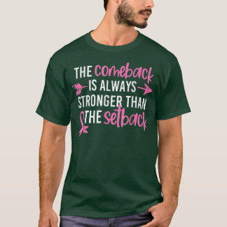 Camiseta O Comeback da Consciência do Cancer da Mama É Mais