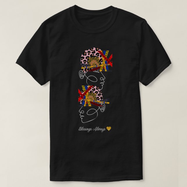 Camiseta O Começo Para o Fim, Bênçãos Sempre (Frente do Design)