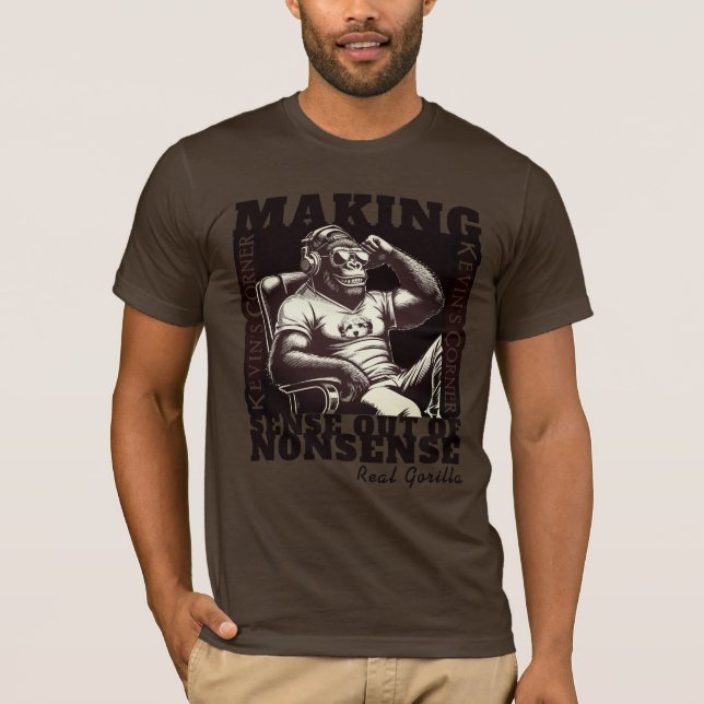 Camiseta O comentário político fundamental de Kevin Real Go (Frente)