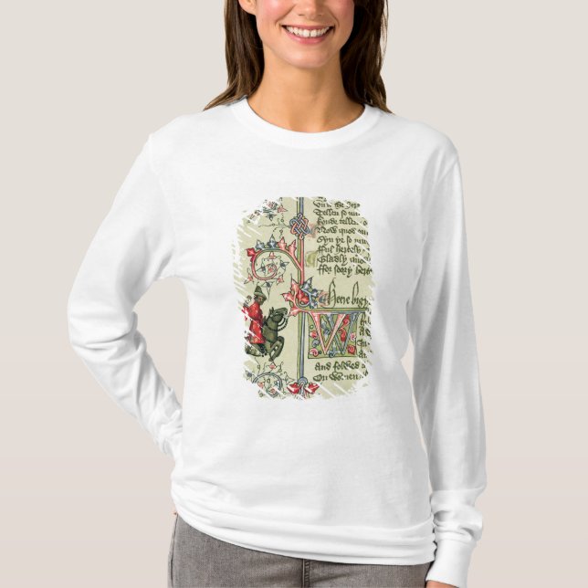 Camiseta O comerciante, detalhe do fac-símile de (Frente)