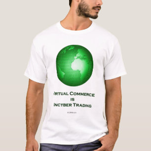 Camiseta O comércio virtual é troca de Incyber