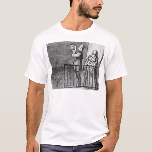 Camiseta O cometa, incredules de Parisiens (Frente)