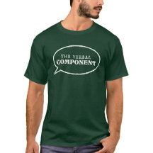 O componente verbal T-Shirt - Verde