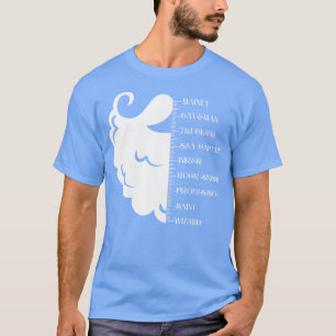 Camiseta O comprimento da barba cresce e o gráfico de cresc