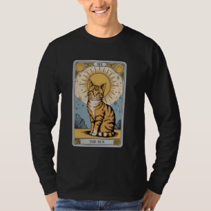Camiseta O Comprimido Laranja Místico de Sun Tarot Cat u201