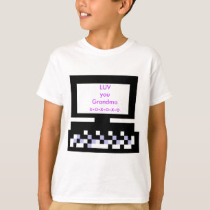 Camiseta O computador Bk LUV das imagens da série do