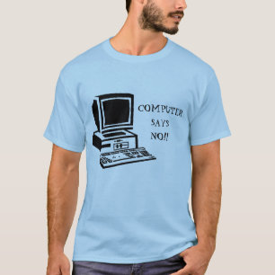 Camiseta o computador não diz nenhuma Grâ Bretanha pequen