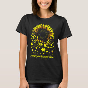 Camiseta O conceito de girassol entende a consciência do am