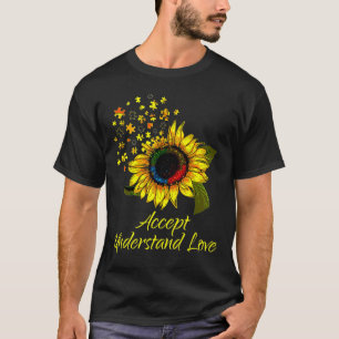 Camiseta O conceito de girassol entende a consciência do am