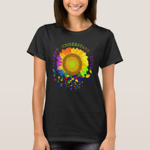 Camiseta O conceito de girassol entende a consciência do am