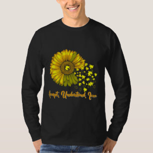 Camiseta O conceito de girassol entende a consciência do am