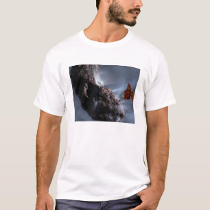 Camiseta O conceito do artista do encontro do impacto