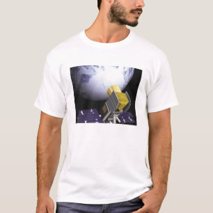 Camiseta O conceito do gelo, nuvem do artista