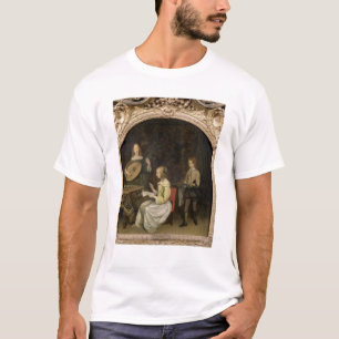 Camiseta O concerto: Cantor e jogador de Theorbo