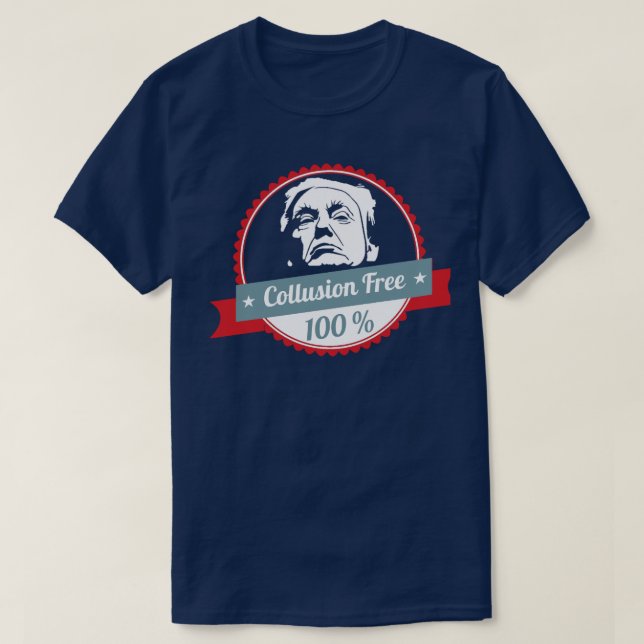 Camiseta O conluio livra Donald Trump (Frente do Design)