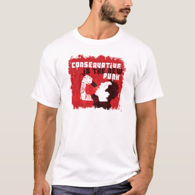 Camiseta O conservador é o punk novo (Frente)