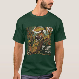 Camiseta O Consumo Botânico: "A Natureza Sempre Vence"