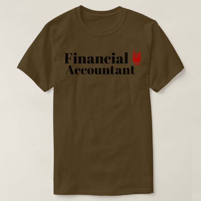 Camiseta O Contabilista Financeiro (Frente do Design)