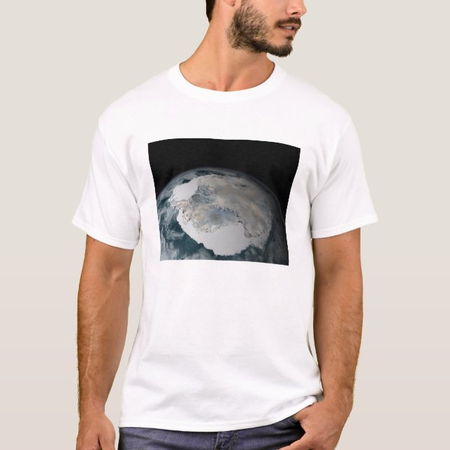 Camiseta O continente congelado da Antártica (Frente)