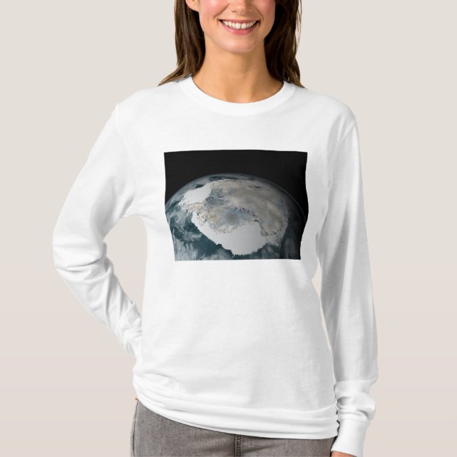Camiseta O continente congelado da Antártica (Frente)