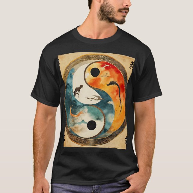 Camiseta O Conto de Yin e Yang (Frente)