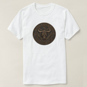 Camiseta O Controle é Ver a Oportunidade Touro de Brasa E