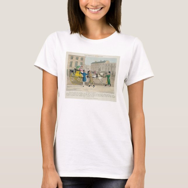 Camiseta O Convite Pressionante, de "Bores Fashionáveis", (Frente)