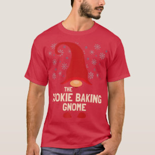 Camiseta O Cookie Baking Gnomo da Família de Natal