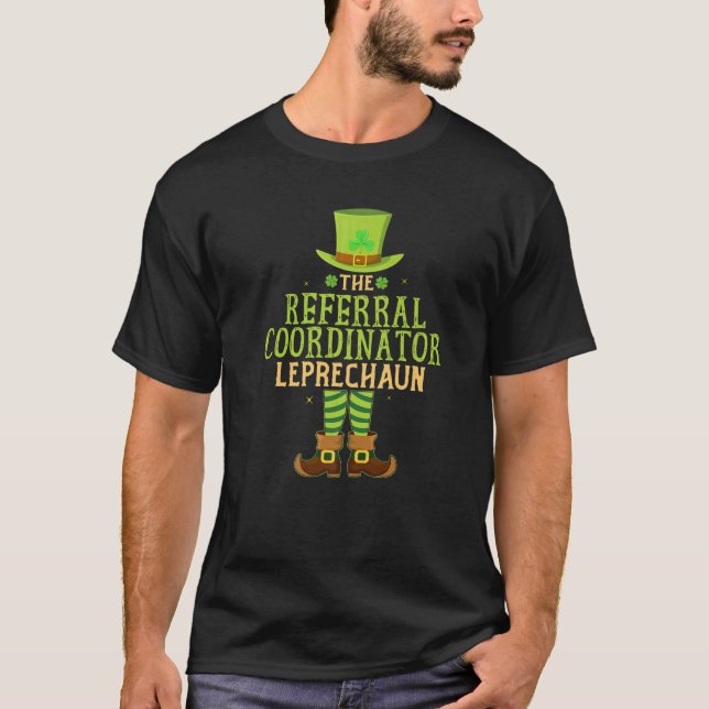 Camiseta O Coordenador de Indicação Leprechaun Corresponden (Frente)