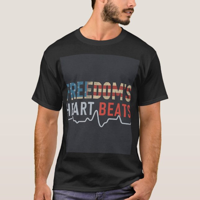 Camiseta O coração da liberdade bate (Frente)